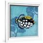 Azure Tropical Fish III-Paul Brent-Framed Art Print