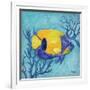 Azure Tropical Fish V-Paul Brent-Framed Art Print