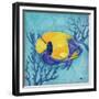 Azure Tropical Fish V-Paul Brent-Framed Premium Giclee Print