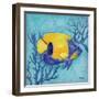 Azure Tropical Fish V-Paul Brent-Framed Art Print