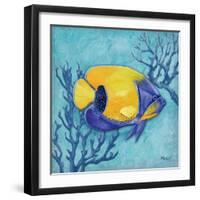 Azure Tropical Fish V-Paul Brent-Framed Art Print