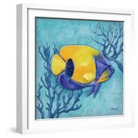 Azure Tropical Fish V-Paul Brent-Framed Art Print