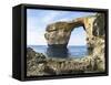 Azure Window, a Natural Arch at the Coast of Gozo, Malta-Martin Zwick-Framed Stretched Canvas