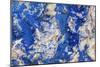 Azurite / Chessylite, soft, deep blue copper mineral-Philippe Clement-Mounted Photographic Print