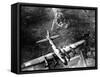 B-17 Bomber During the First Big Raid on Germany by the U.S. 8th Air Force-null-Framed Stretched Canvas