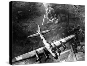 B-17 Bomber During the First Big Raid on Germany by the U.S. 8th Air Force-null-Stretched Canvas