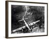 B-17 Bomber During the First Big Raid on Germany by the U.S. 8th Air Force-null-Framed Photo