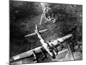 B-17 Bomber During the First Big Raid on Germany by the U.S. 8th Air Force-null-Mounted Photo