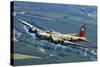 B-17 Flying Fortress Flying over Concord, California-Stocktrek Images-Stretched Canvas