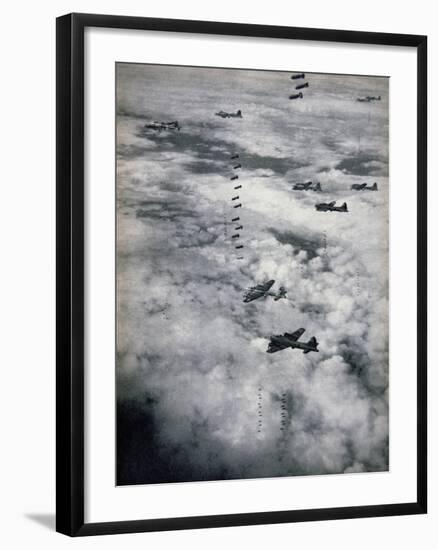 B-17 Flying Fortresses of Usaaf, 1944-null-Framed Giclee Print