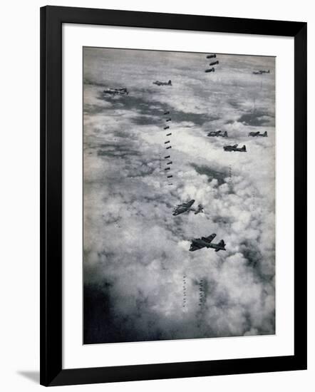 B-17 Flying Fortresses of Usaaf, 1944-null-Framed Giclee Print