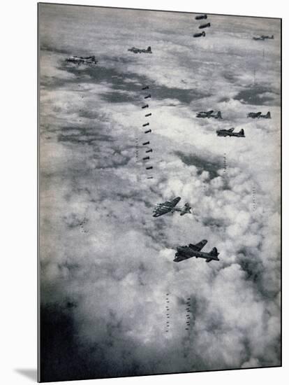 B-17 Flying Fortresses of Usaaf, 1944-null-Mounted Giclee Print