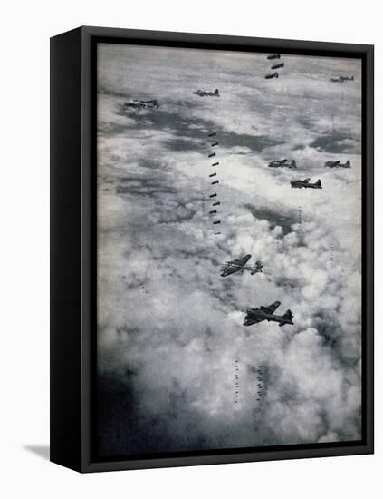 B-17 Flying Fortresses of Usaaf, 1944-null-Framed Stretched Canvas