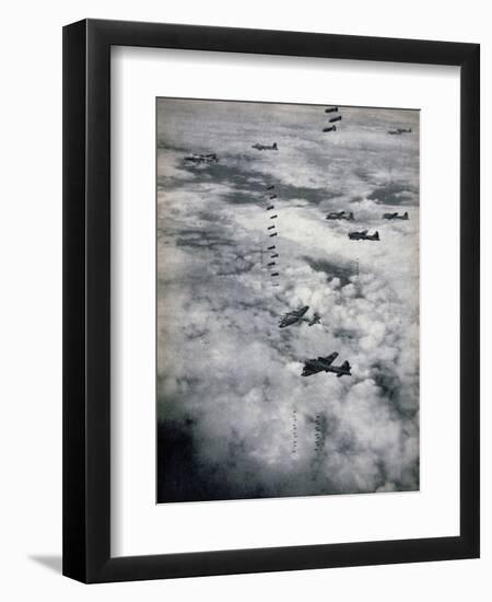 B-17 Flying Fortresses of Usaaf, 1944-null-Framed Giclee Print