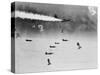 B-17 Planes Flying-null-Stretched Canvas