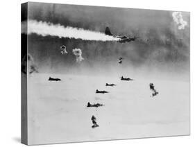 B-17 Planes Flying-null-Stretched Canvas