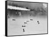 B-17 Planes Flying-null-Framed Stretched Canvas