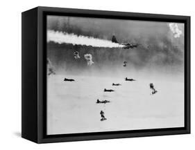 B-17 Planes Flying-null-Framed Stretched Canvas