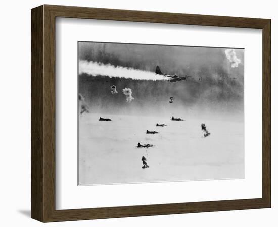 B-17 Planes Flying-null-Framed Photographic Print