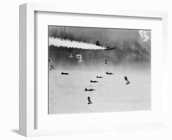 B-17 Planes Flying-null-Framed Photographic Print