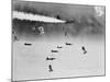 B-17 Planes Flying-null-Mounted Photographic Print