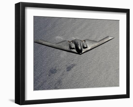B-2 Spirit Flies over the Pacific Ocean-null-Framed Photographic Print