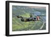 B-24 Liberator Flying over Mt. Lassen, California-Stocktrek Images-Framed Photographic Print