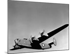 B-24 Liberator in Flight-null-Mounted Photographic Print