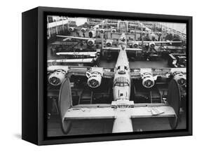 B-24s at an Aircraft Plant-null-Framed Stretched Canvas