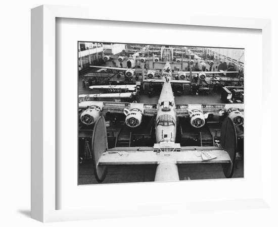 B-24s at an Aircraft Plant-null-Framed Photographic Print