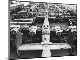 B-24s at an Aircraft Plant-null-Mounted Photographic Print