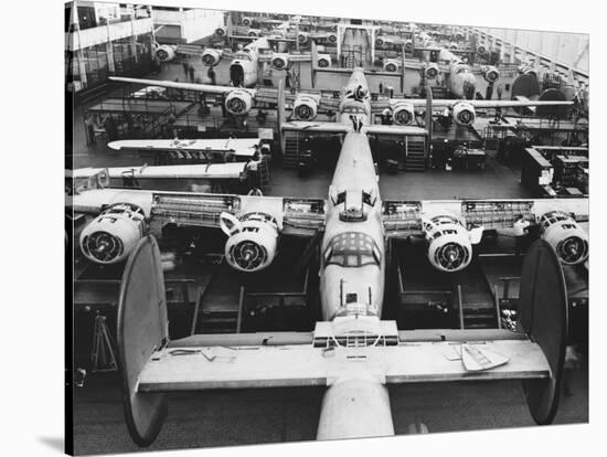 B-24s at an Aircraft Plant-null-Stretched Canvas