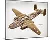 B-25H Mitchell Bomber Layout-null-Mounted Art Print