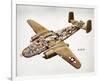 B-25H Mitchell Bomber Layout-null-Framed Art Print