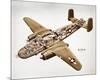 B-25H Mitchell Bomber Layout-null-Mounted Art Print