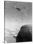 B-26 Bomber Dropping Bombs-null-Stretched Canvas