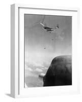 B-26 Bomber Dropping Bombs-null-Framed Photographic Print