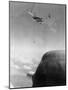 B-26 Bomber Dropping Bombs-null-Mounted Photographic Print