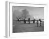 B-29 at Chinese Base, Revving Giant Propellers as it Prepares to Bomb Japan-Bernard Hoffman-Framed Photographic Print