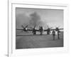 B-29 at Chinese Base, Revving Giant Propellers as it Prepares to Bomb Japan-Bernard Hoffman-Framed Photographic Print