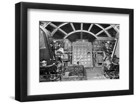 B-29 heavy bomber Flight Deck-null-Framed Art Print