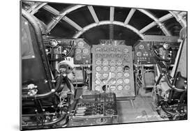 B-29 heavy bomber Flight Deck-null-Mounted Art Print