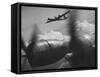 B-29's in Flight and Above Clouds on Bombing Mission over the Marianas During Ww Ii-Loomis Dean-Framed Stretched Canvas