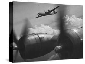 B-29's in Flight and Above Clouds on Bombing Mission over the Marianas During Ww Ii-Loomis Dean-Stretched Canvas