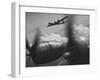 B-29's in Flight and Above Clouds on Bombing Mission over the Marianas During Ww Ii-Loomis Dean-Framed Photographic Print