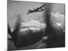 B-29's in Flight and Above Clouds on Bombing Mission over the Marianas During Ww Ii-Loomis Dean-Mounted Photographic Print