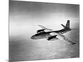 B-45 Bomber in Flight-null-Mounted Photographic Print