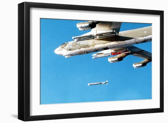 B-52 Aircraft Releasing an Tomahawk Air-Launched Cruise Missile, Dec. 6, 1979-null-Framed Photo