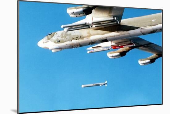 B-52 Aircraft Releasing an Tomahawk Air-Launched Cruise Missile, Dec. 6, 1979-null-Mounted Photo