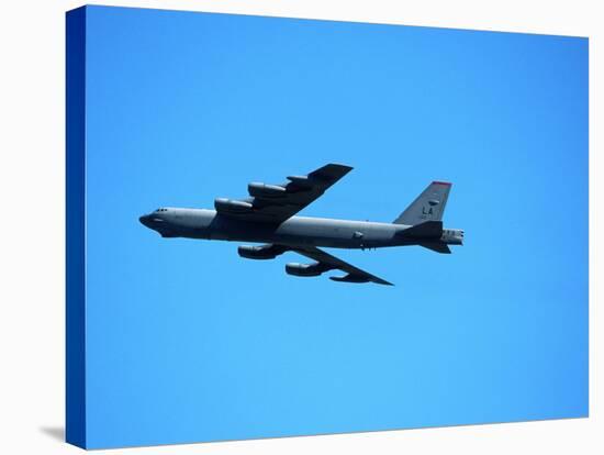 B 52 in Flight-Walter Bibikow-Stretched Canvas